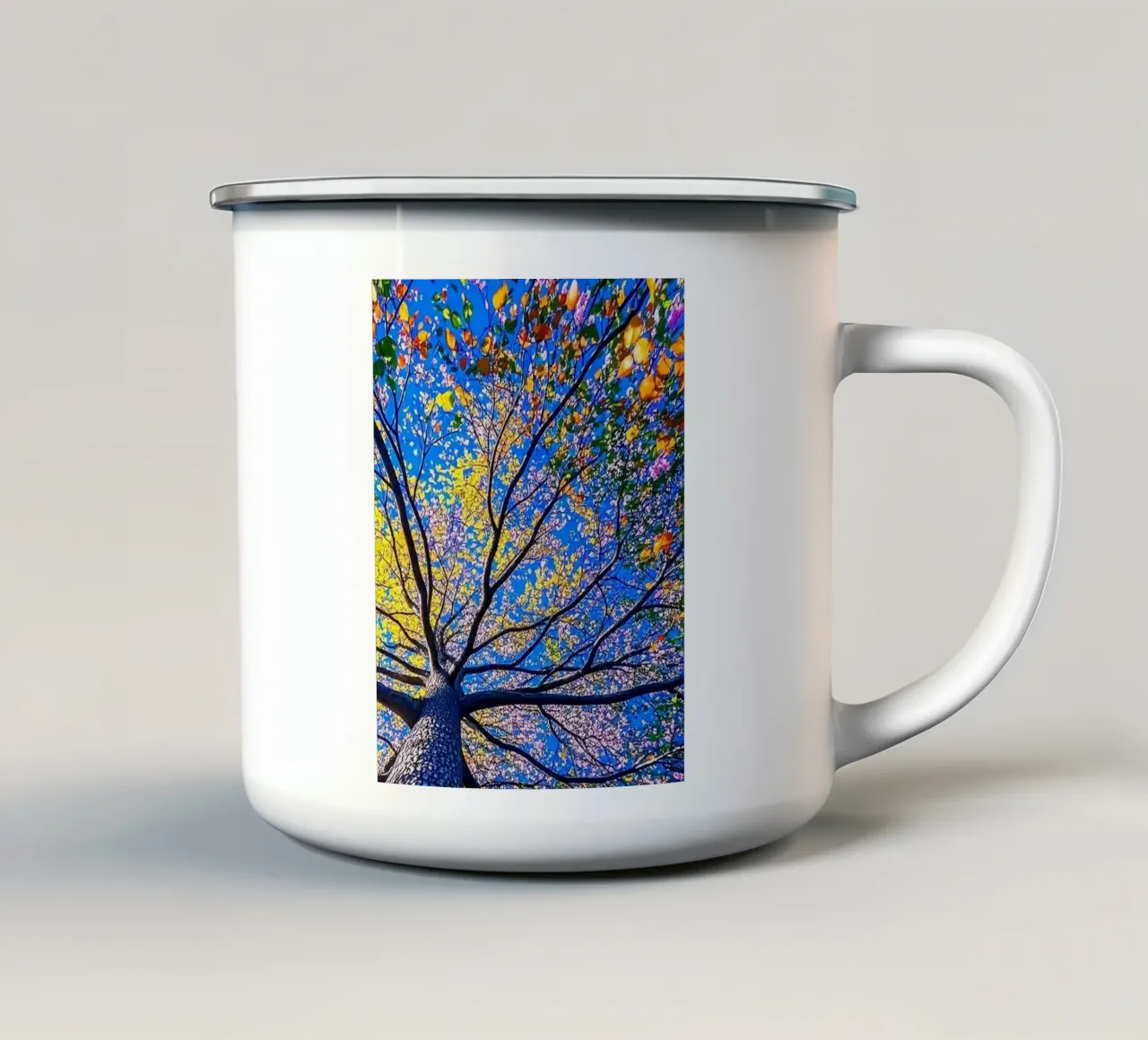 giant colorful canopy tazza in smalto da scoten