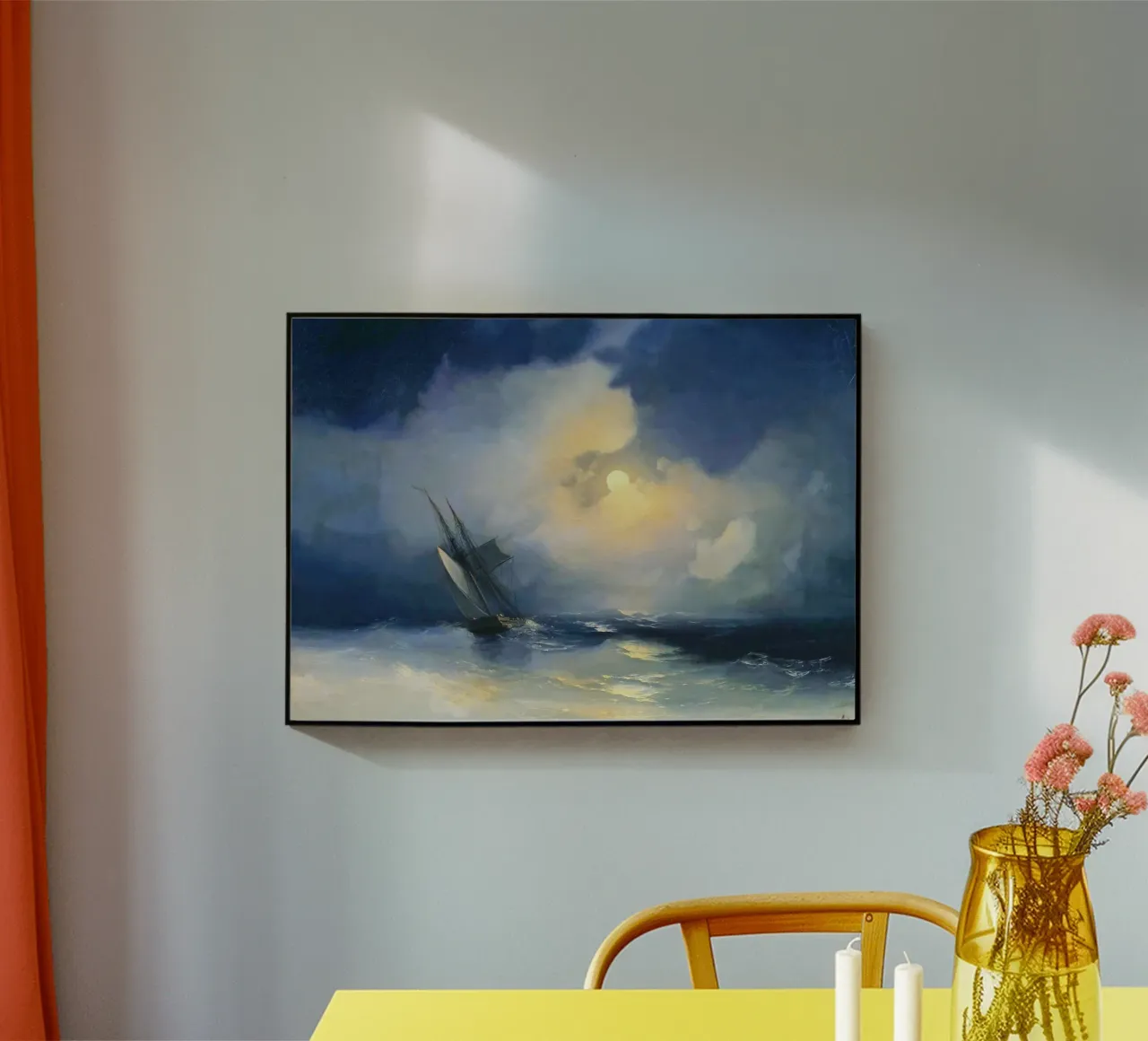 Tempesta in mare in una notte di luna - Ivan Aivazovsky plexiglass da Art Shape