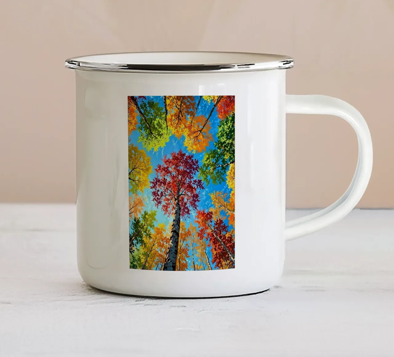 forest colorful shine tazza in smalto da scoten