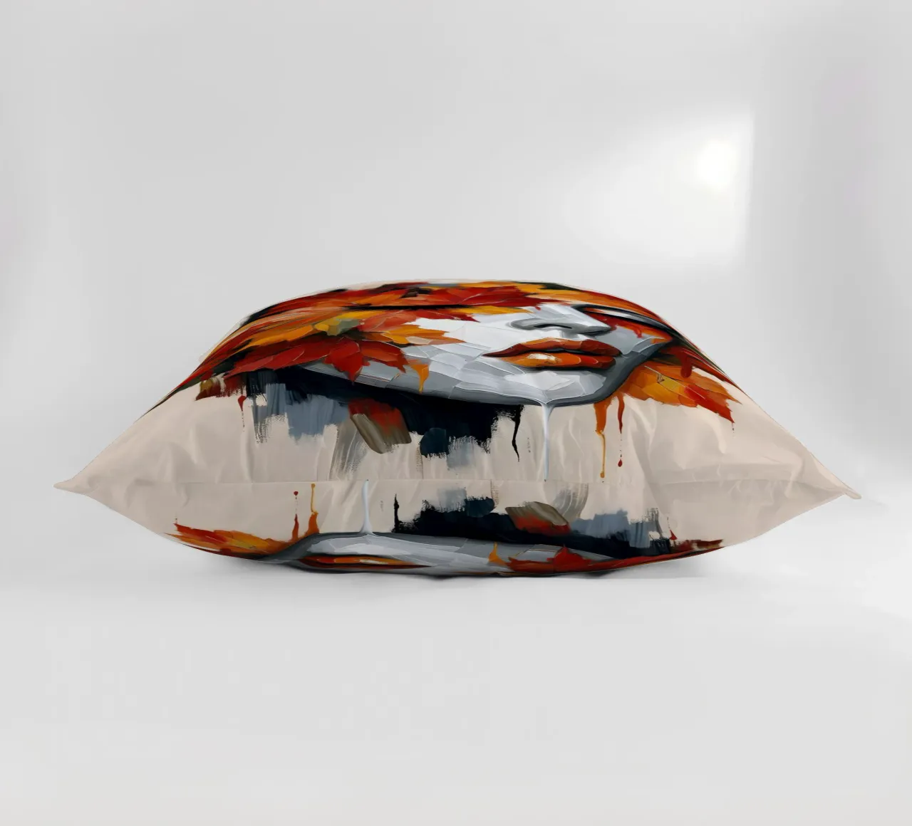 SEASON OF TRANSITION PORTRAIT decorative cushion by ARTOMATIC