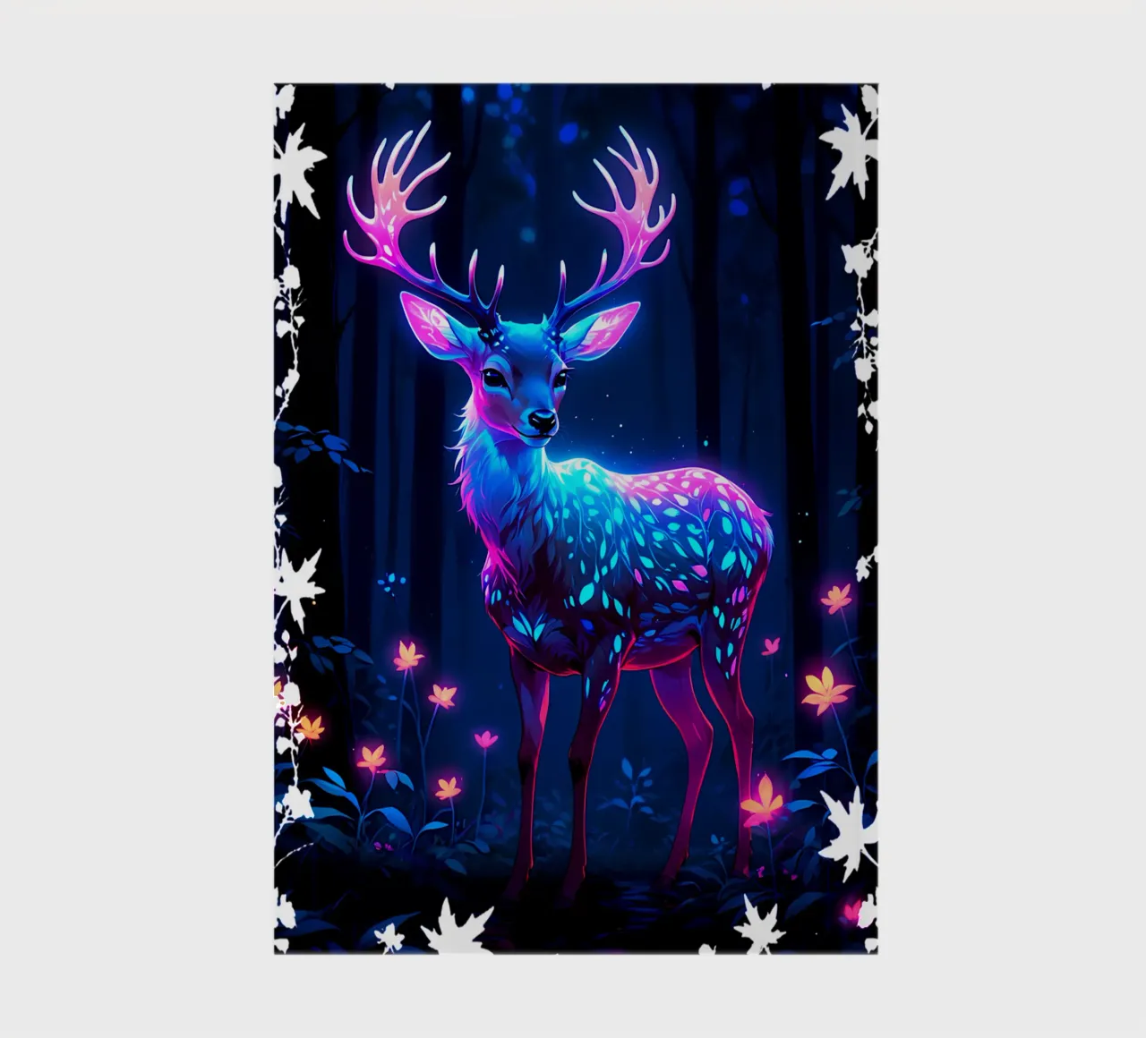 Magical Deer in the Forest notebook by Eva Nev