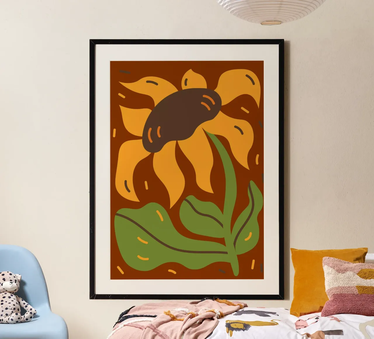 sunflower brown poster da edsonramosart