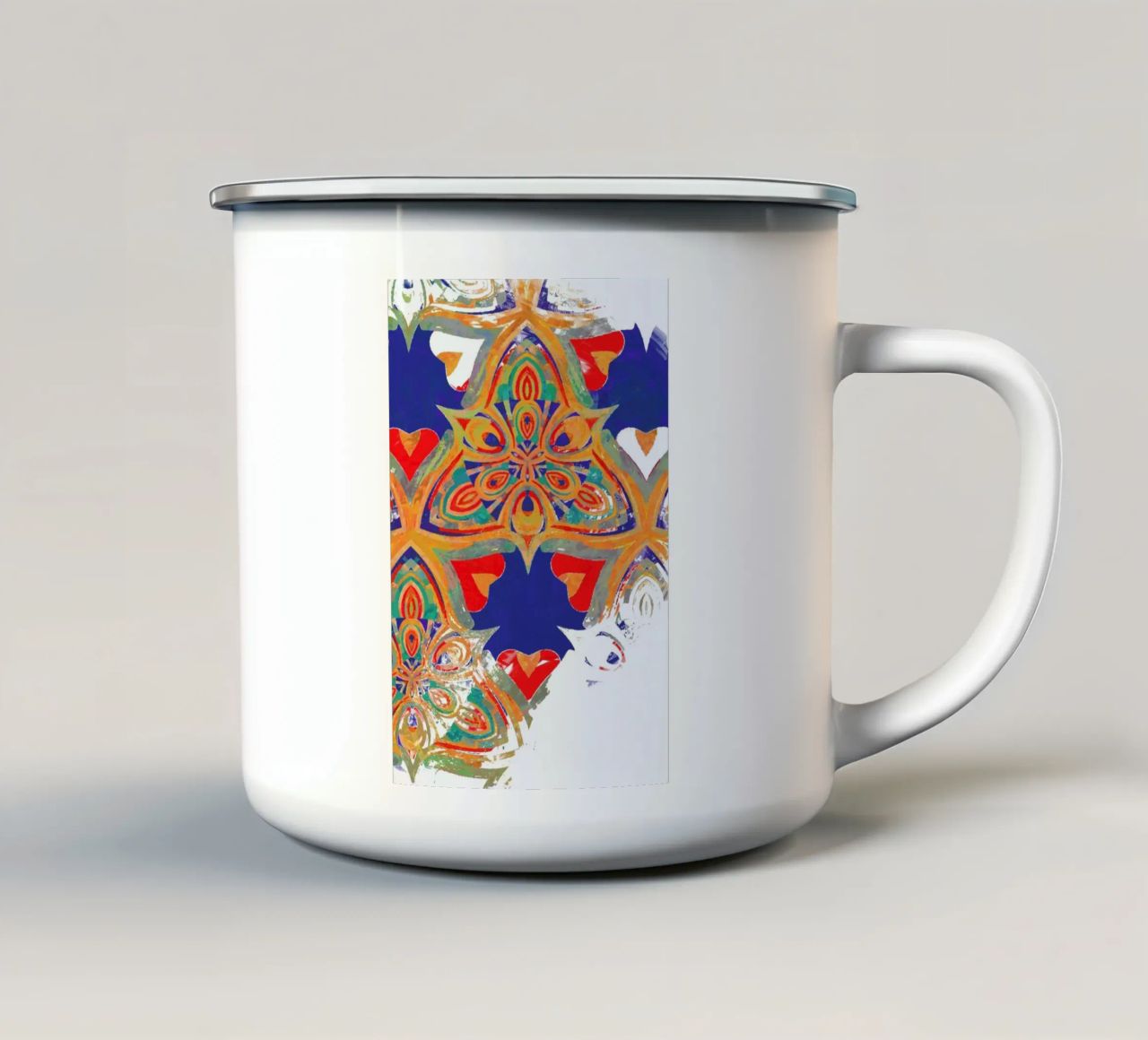 Abstract Sketch 3 mug en émail de In Full Color