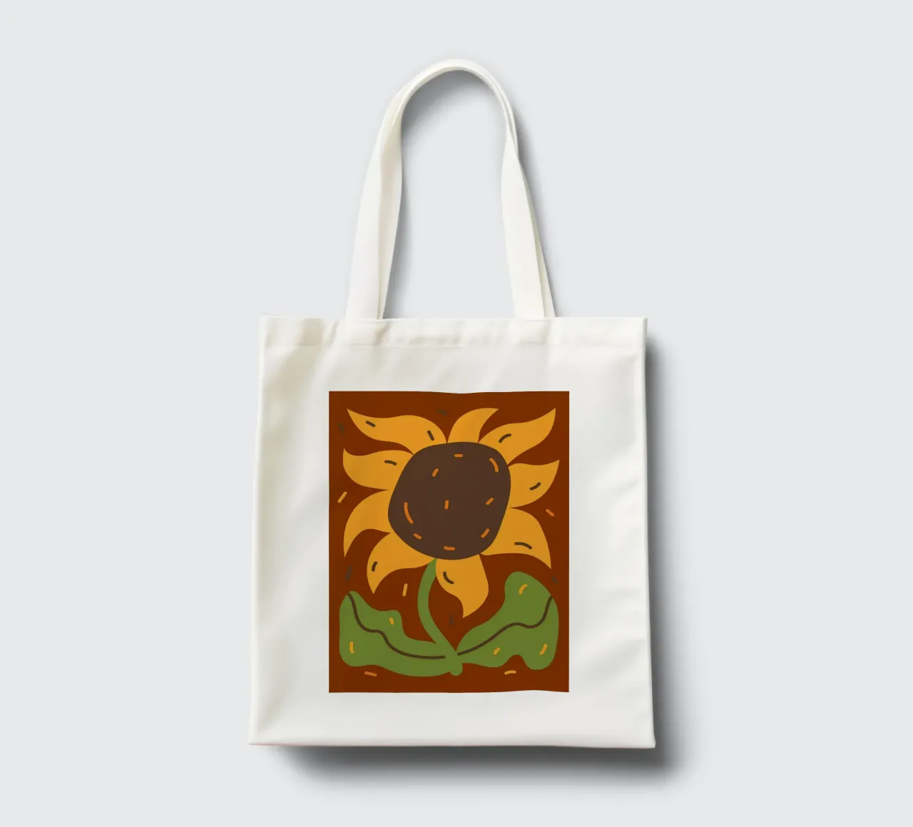 simple sunflower borsa in juta da edsonramosart
