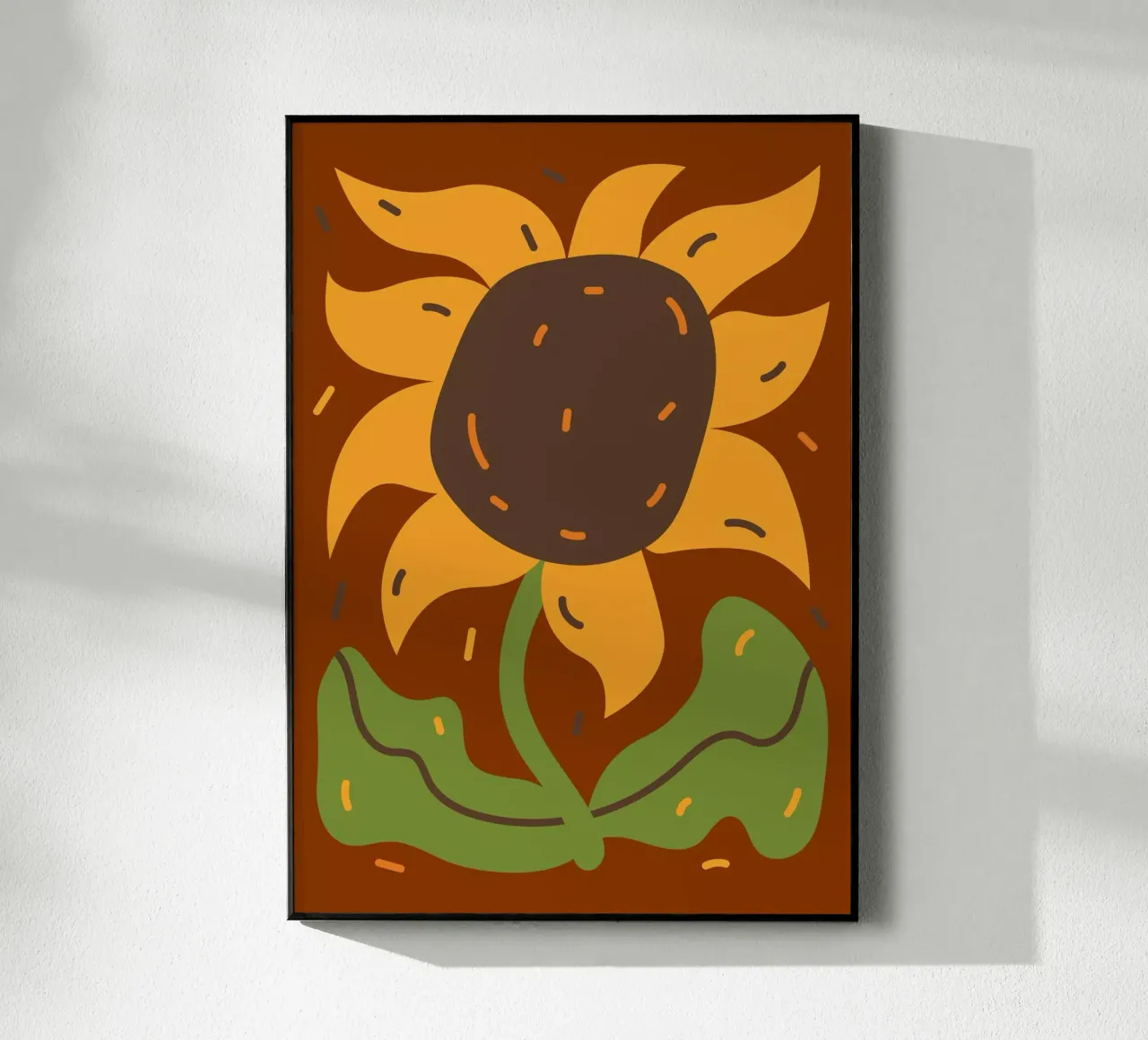 simple sunflower plexiglass da edsonramosart