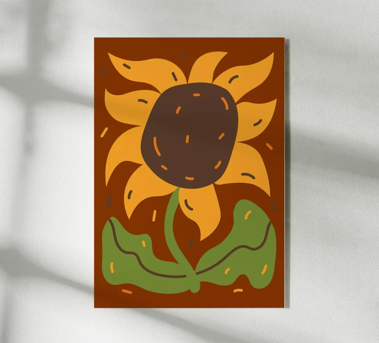 simple sunflower plexiglass da edsonramosart