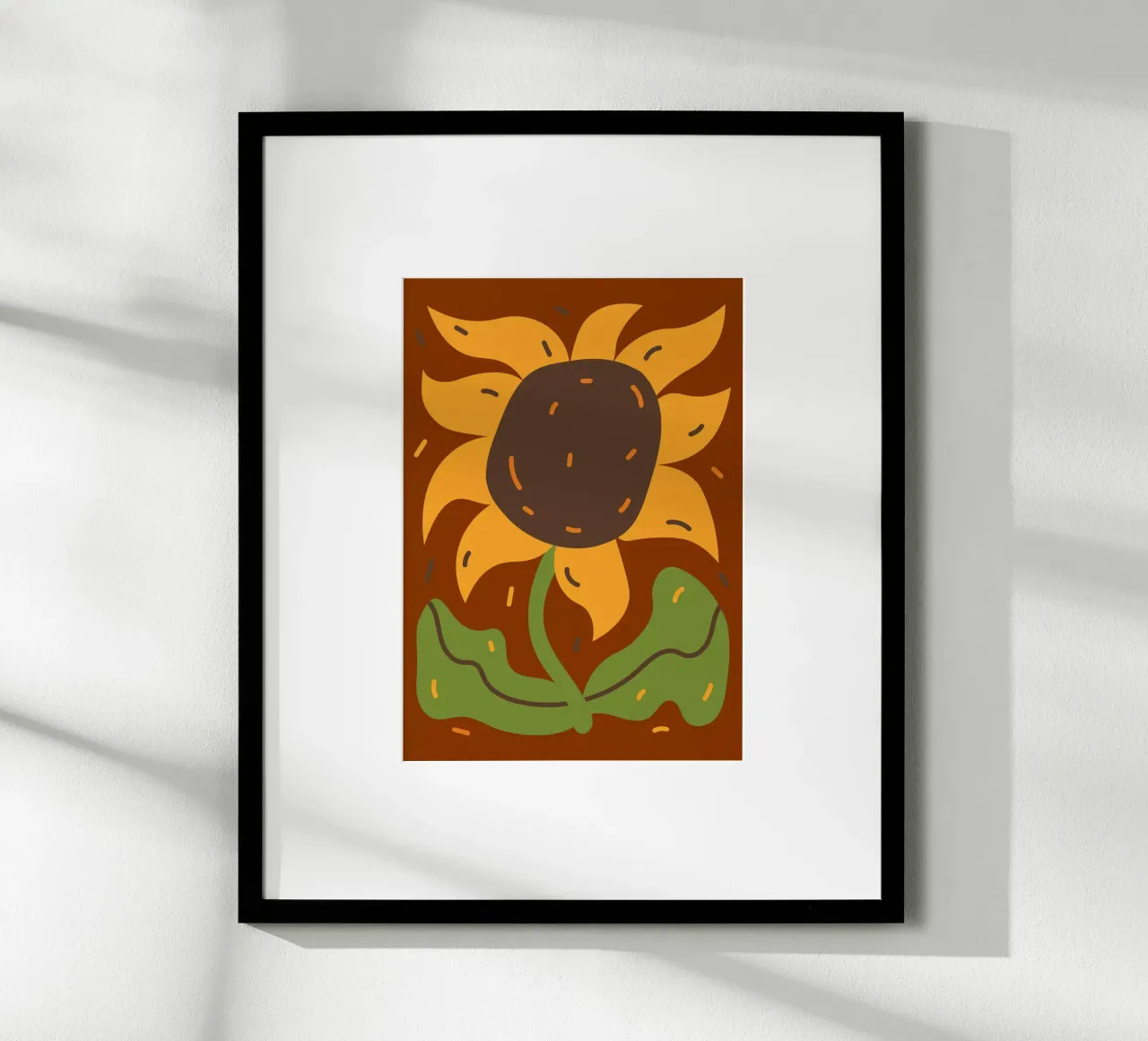 simple sunflower poster da edsonramosart
