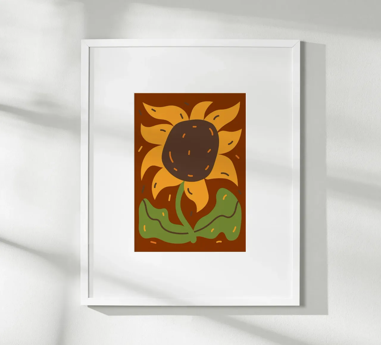simple sunflower poster da edsonramosart