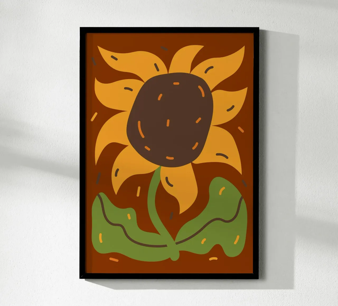 simple sunflower poster da edsonramosart