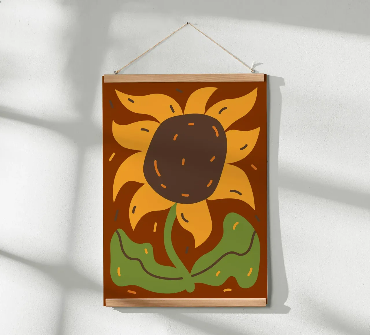 simple sunflower poster da edsonramosart