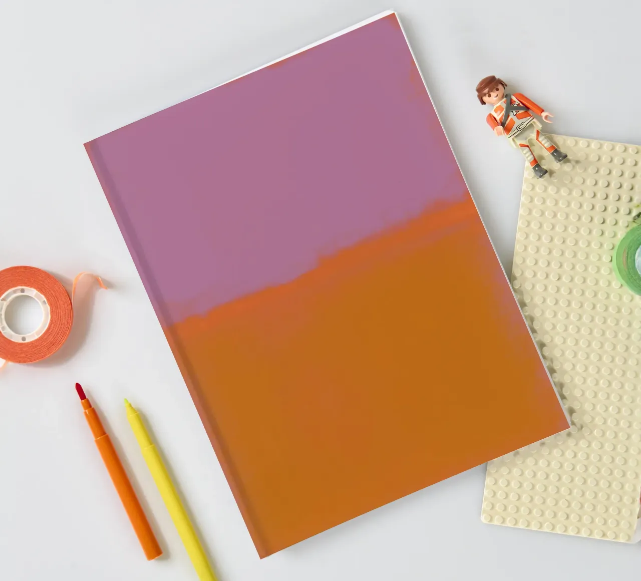 Abstract Scandi Color Field, Mark Rothko-Inspired Minimal notebook by AbstractCherryPrint