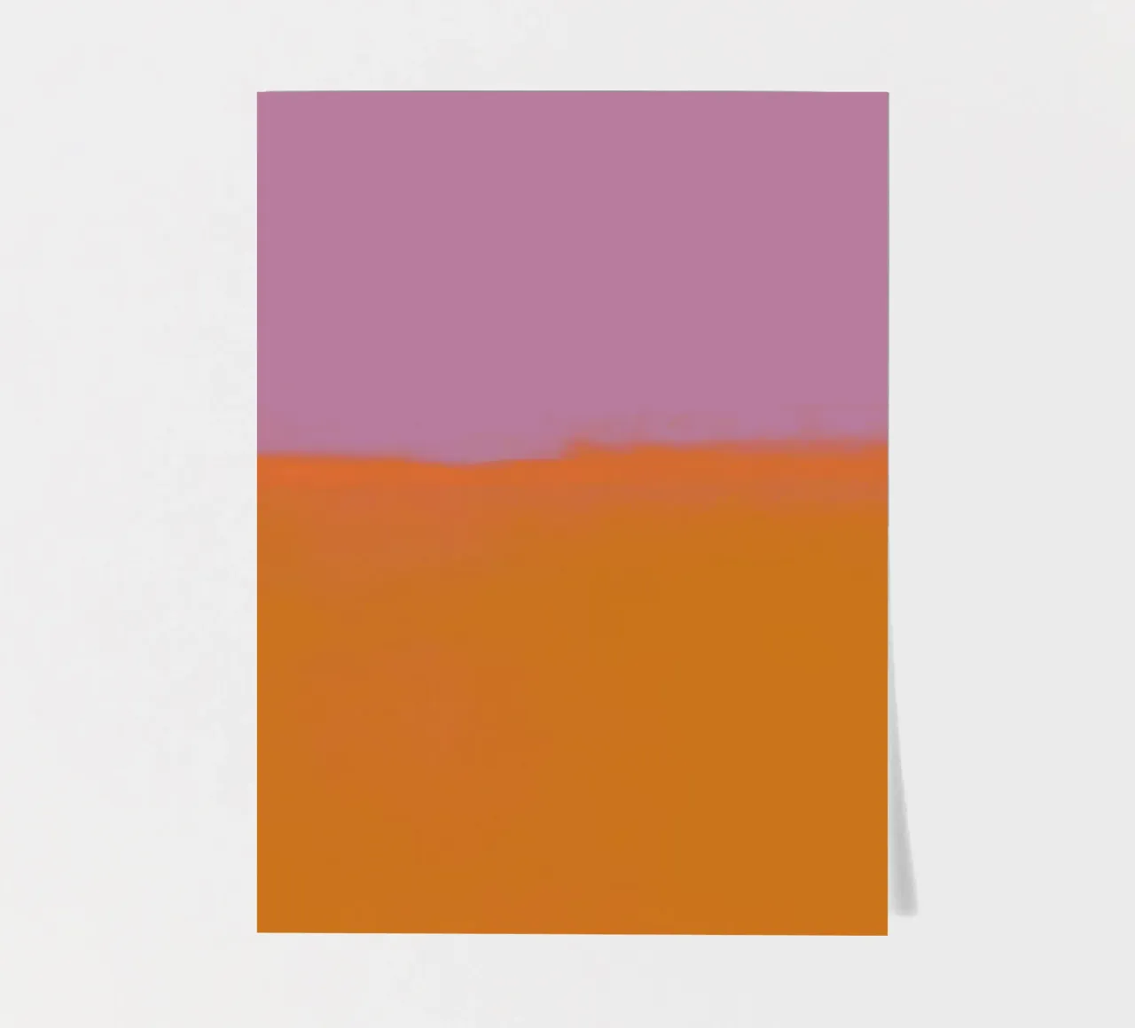Abstract Scandi Color Field, Mark Rothko-Inspired Minimal foglio adesivo da AbstractCherryPrint