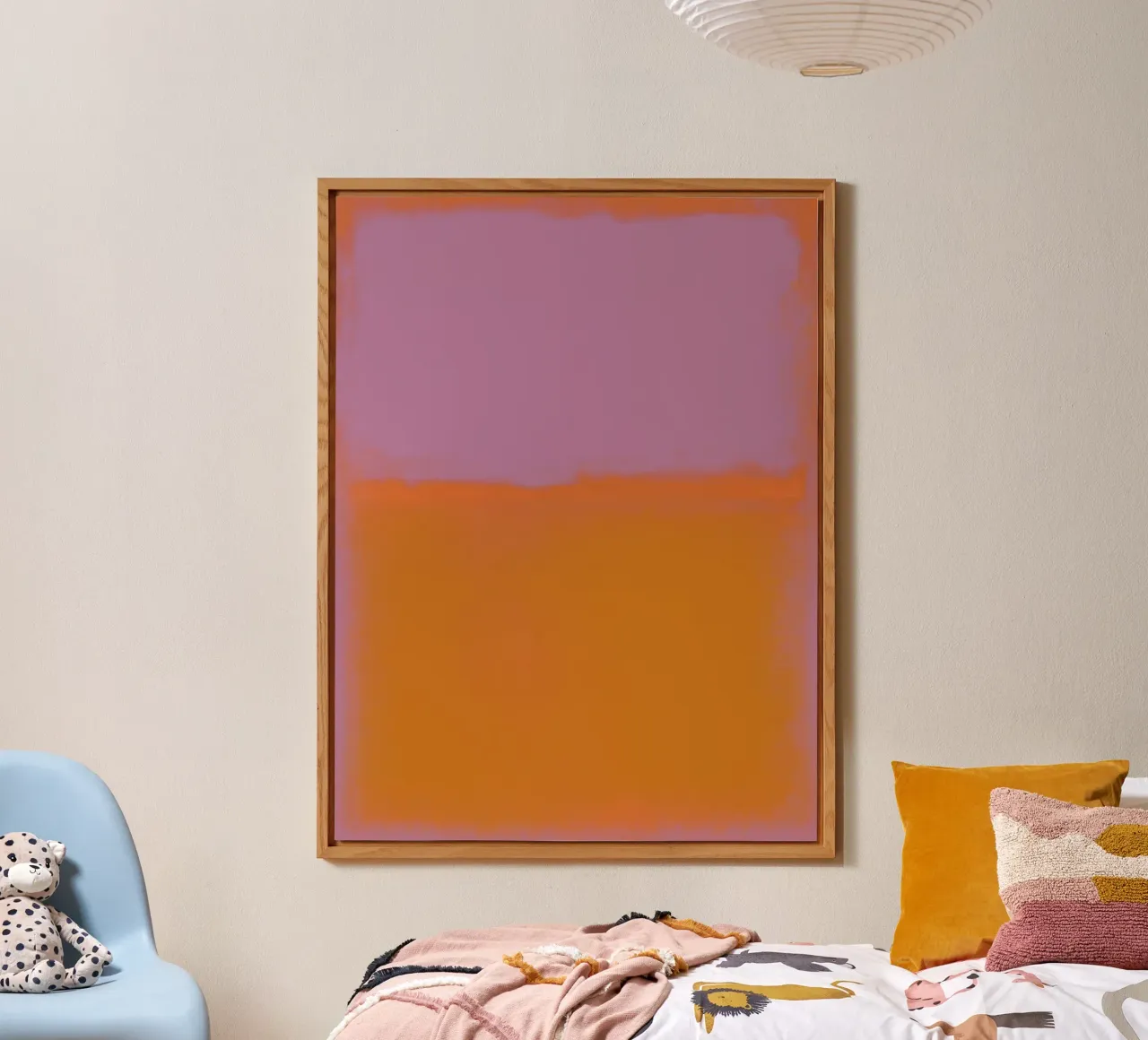 Abstract Scandi Color Field, Mark Rothko-Inspired Minimal alluminio dibond da AbstractCherryPrint