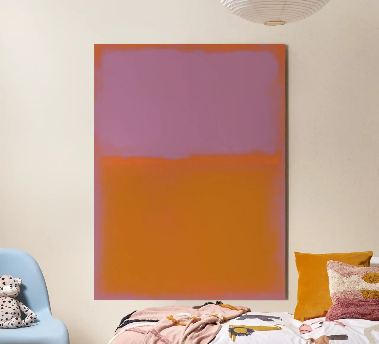 Abstract Scandi Color Field, Mark Rothko-Inspired Minimal alluminio dibond da AbstractCherryPrint