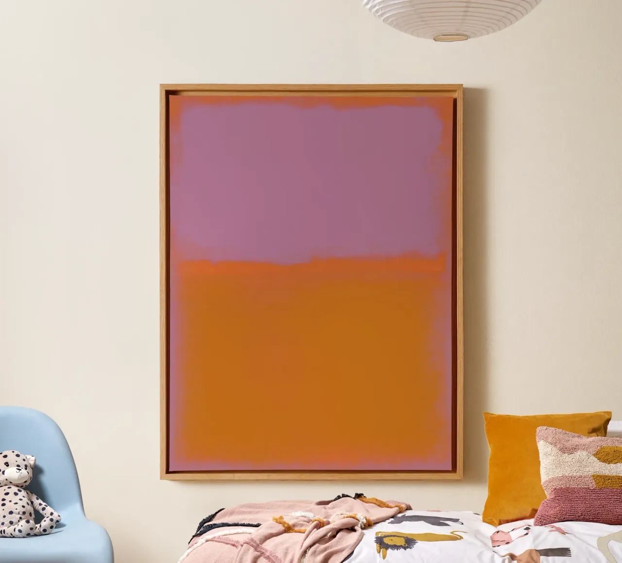 Abstract Scandi Color Field, Mark Rothko-Inspired Minimal tela da AbstractCherryPrint
