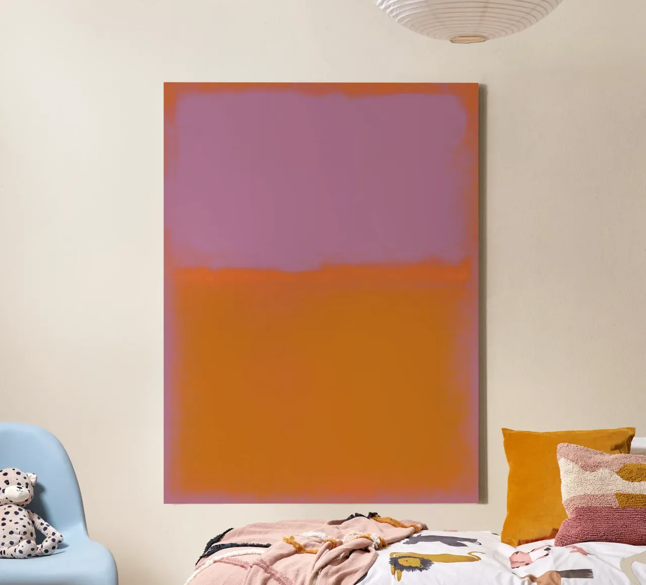 Abstract Scandi Color Field, Mark Rothko-Inspired Minimal canvas by AbstractCherryPrint