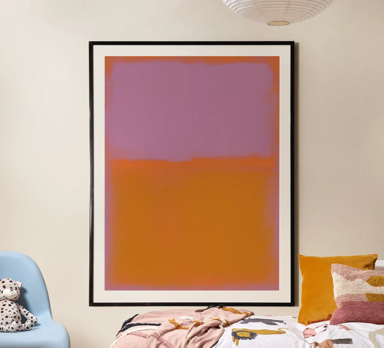 Abstract Scandi Color Field, Mark Rothko-Inspired Minimal poster da AbstractCherryPrint