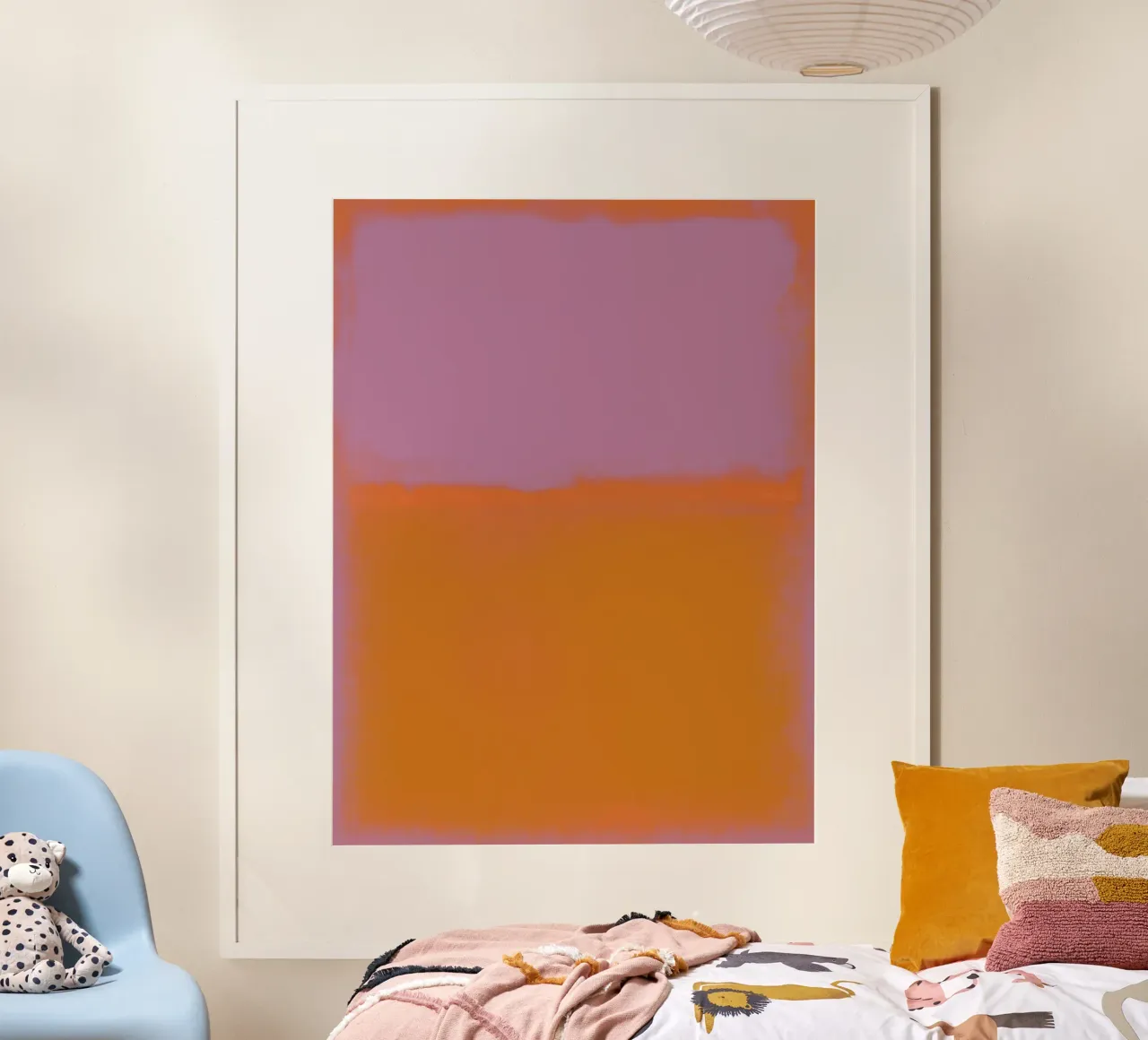Abstract Scandi Color Field, Mark Rothko-Inspired Minimal poster da AbstractCherryPrint