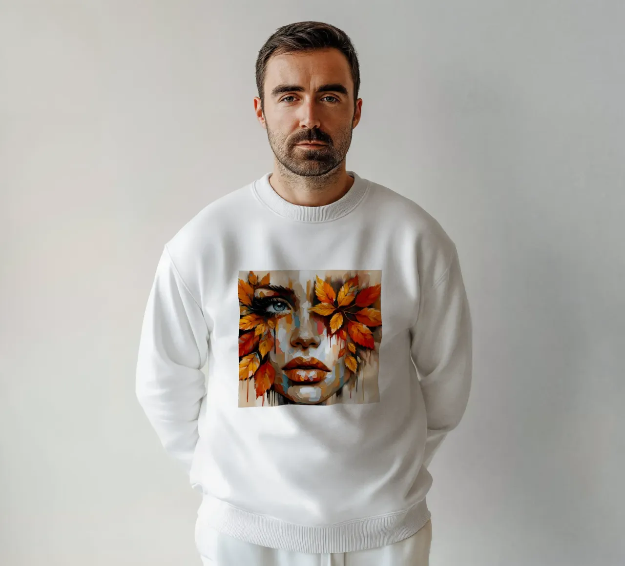 RITRATTO DI FOGLIE CADUTE felpa da ARTOMATIC