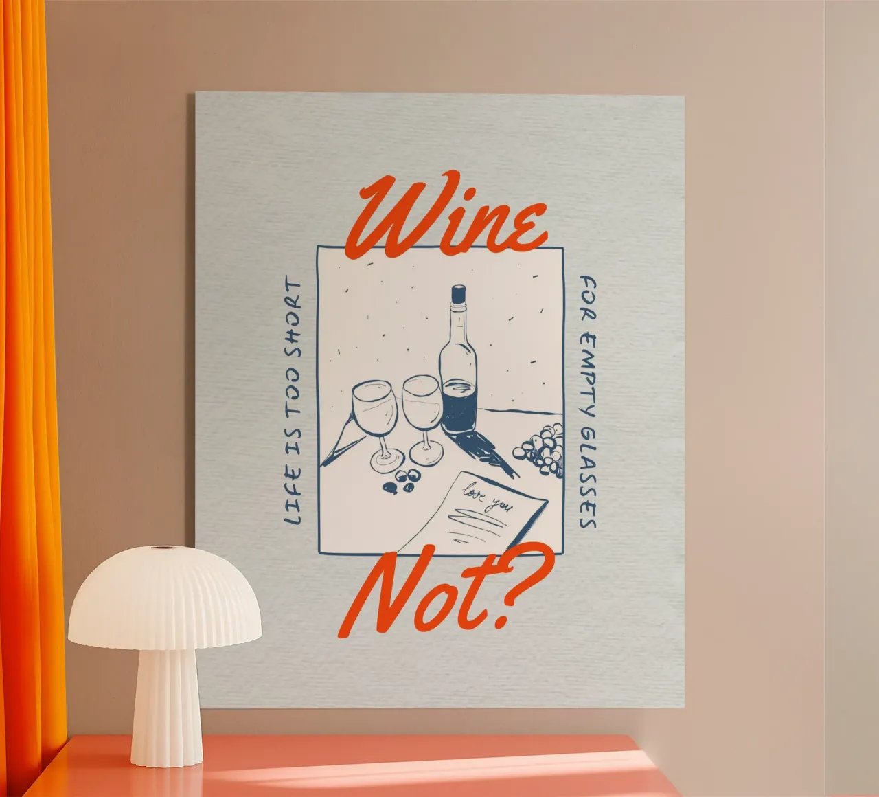 WINE NOT? acryl van THE WINE CLUB