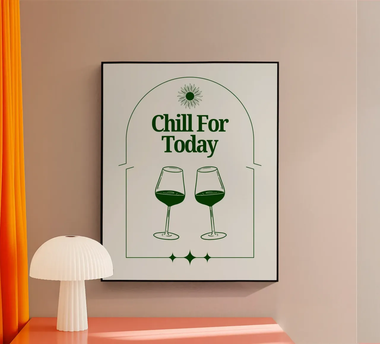 CHILL FOR TODAY plexiglass da THE WINE CLUB