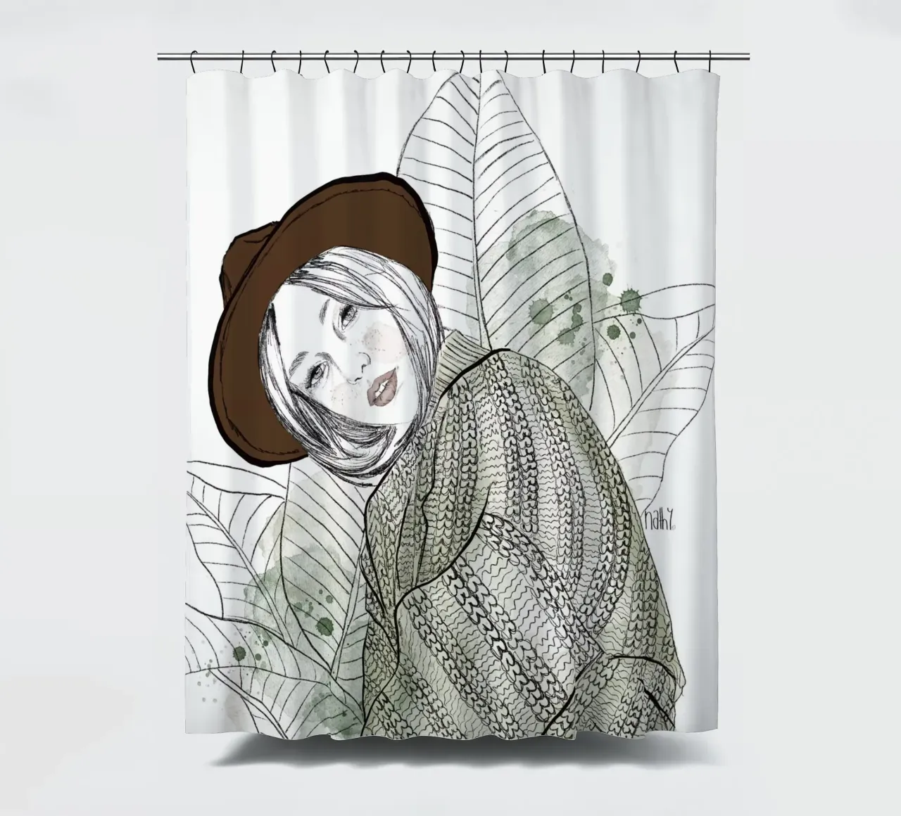 she got the look tenda da doccia da Nathys_illustration