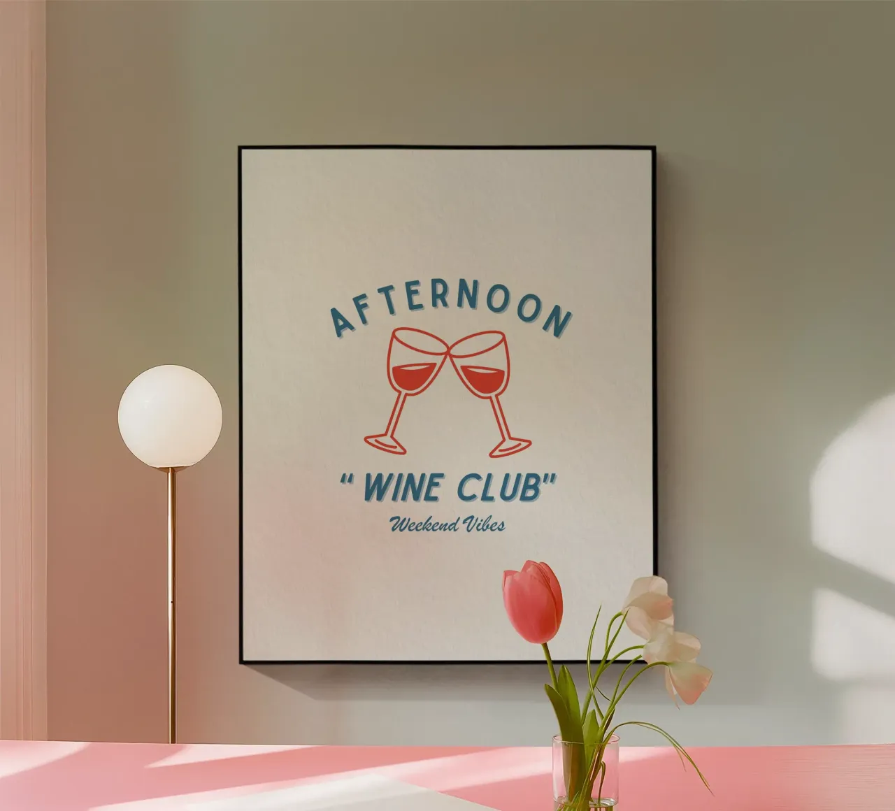 WEEKEND VIBES plexiglass da THE WINE CLUB