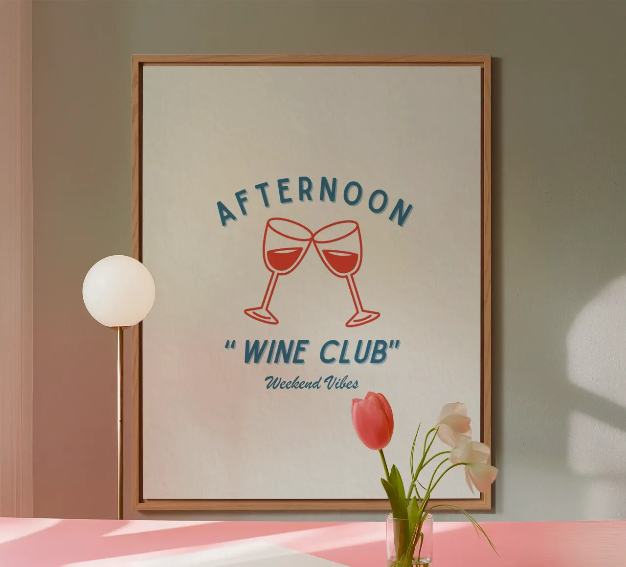 WEEKEND VIBES alluminio dibond da THE WINE CLUB