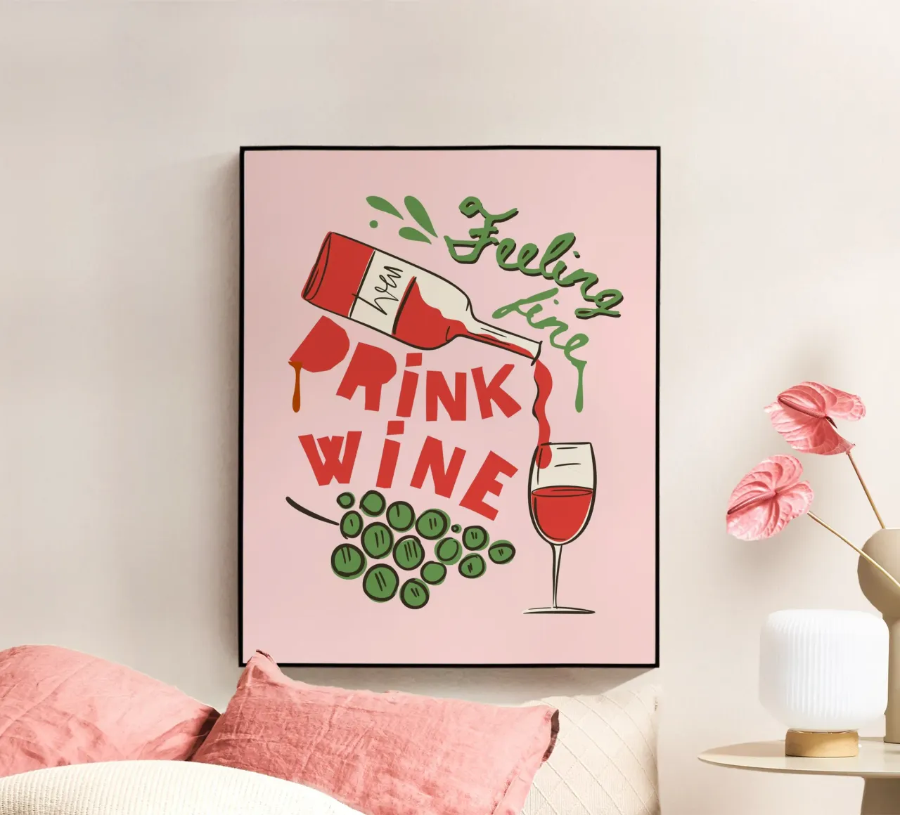 FEELING FINE plexiglass da THE WINE CLUB