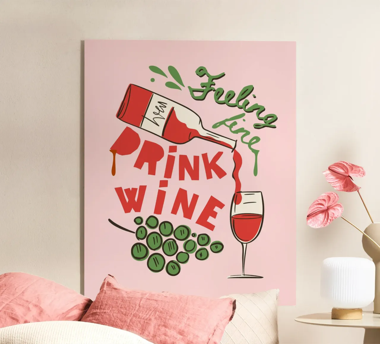 FEELING FINE plexiglass da THE WINE CLUB