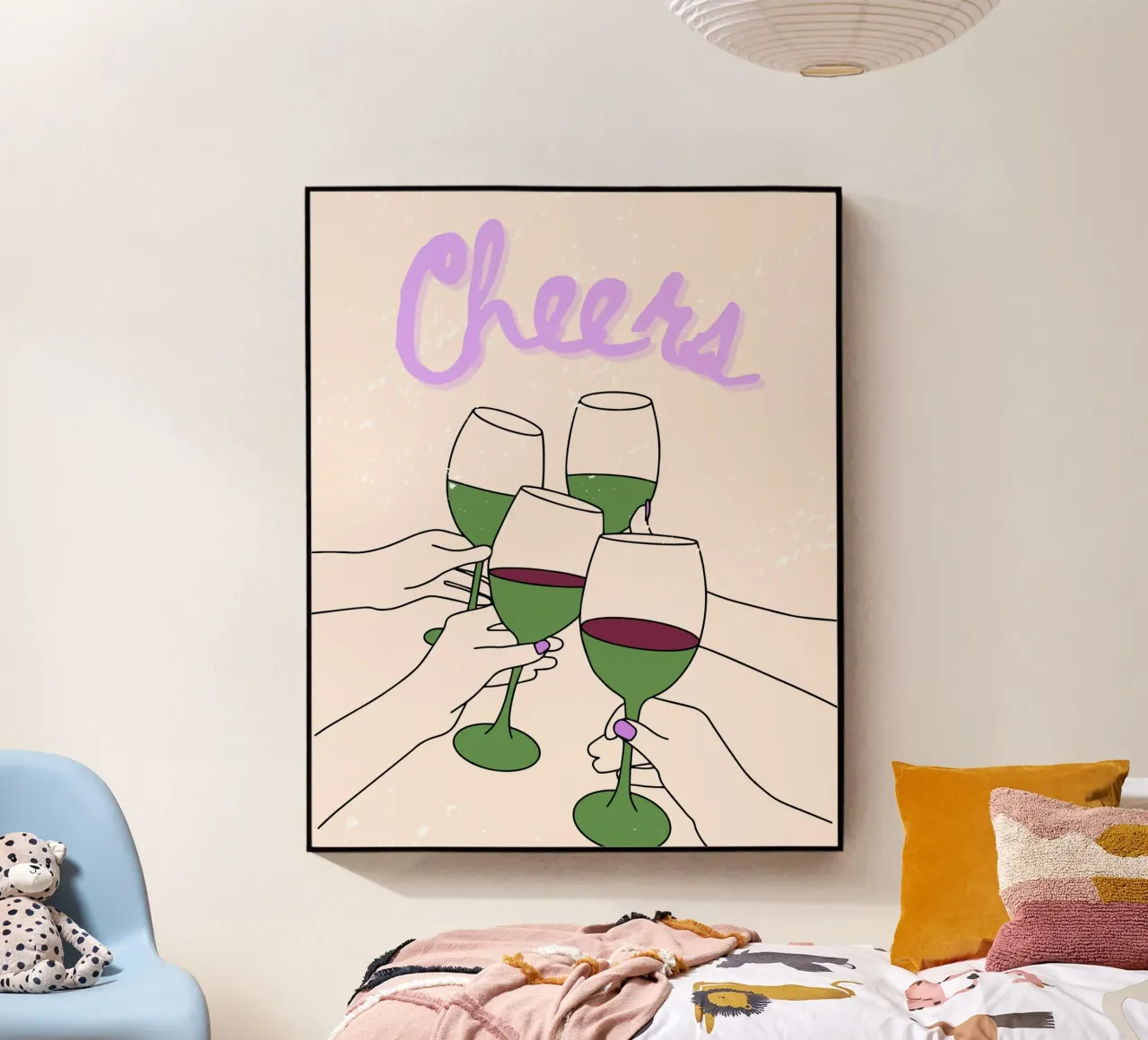 CHEERS Acryl-Glas von THE WINE CLUB