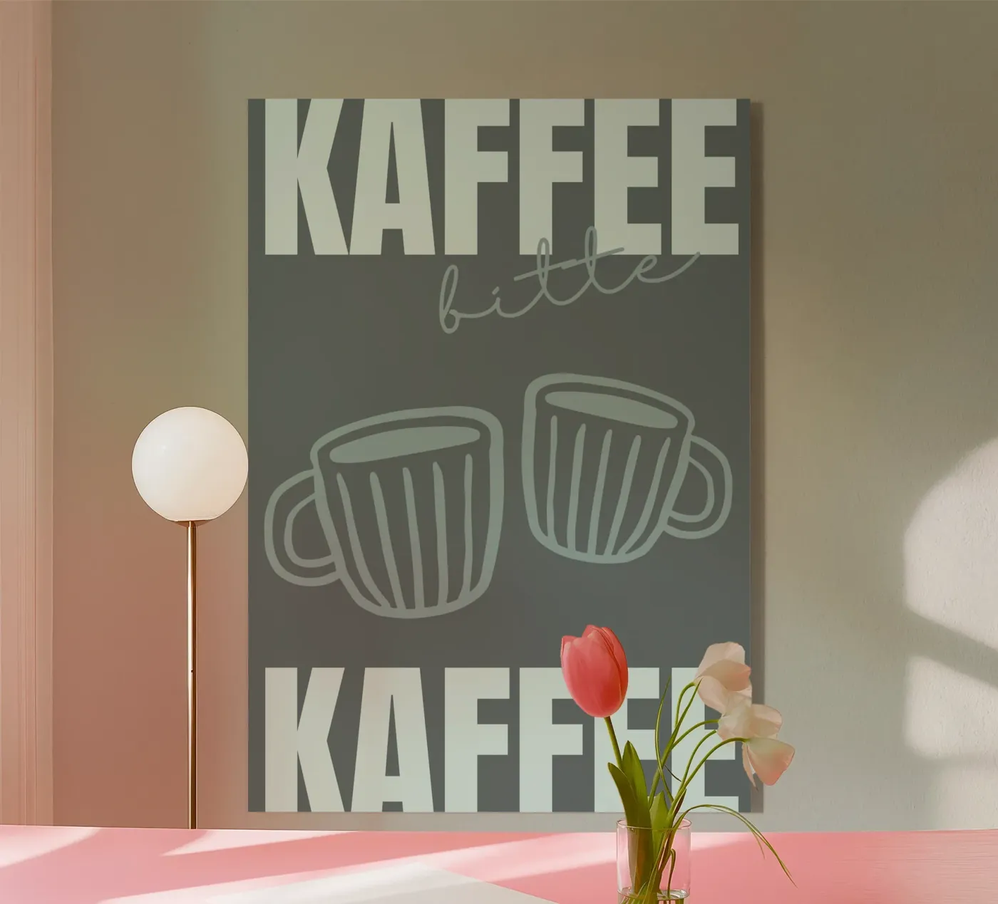 KAFFEE BITTE acryl van COFFEE CLUB