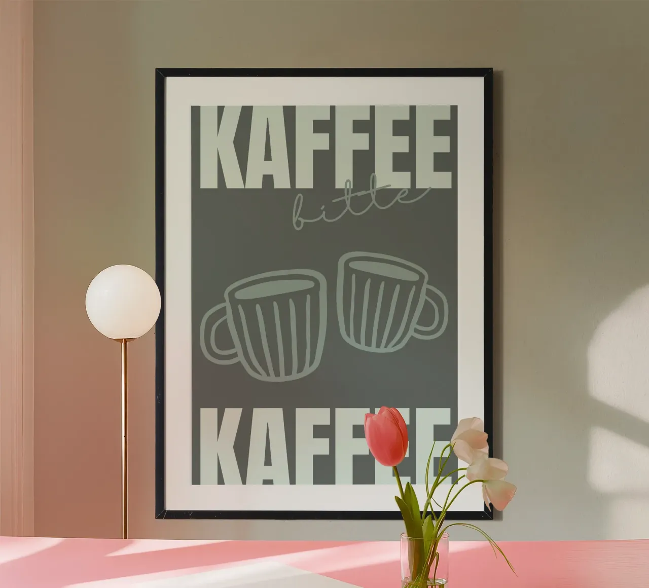 KAFFEE BITTE poster van COFFEE CLUB