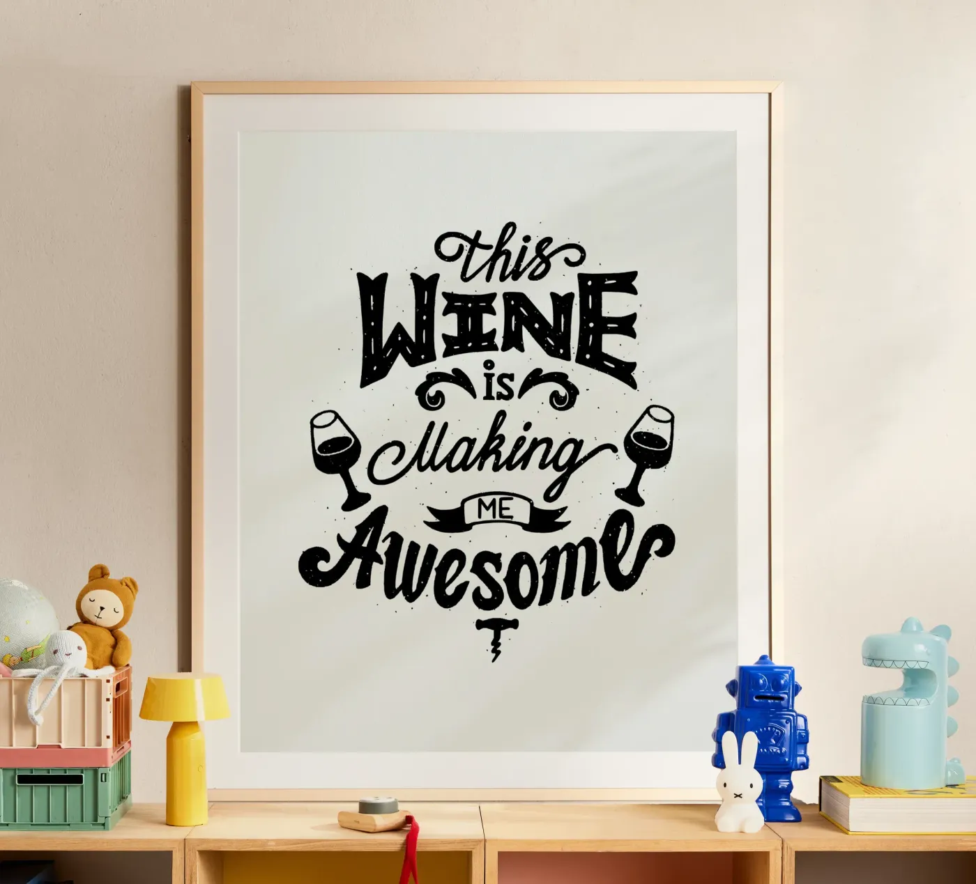 AWESOME Poster von THE WINE CLUB