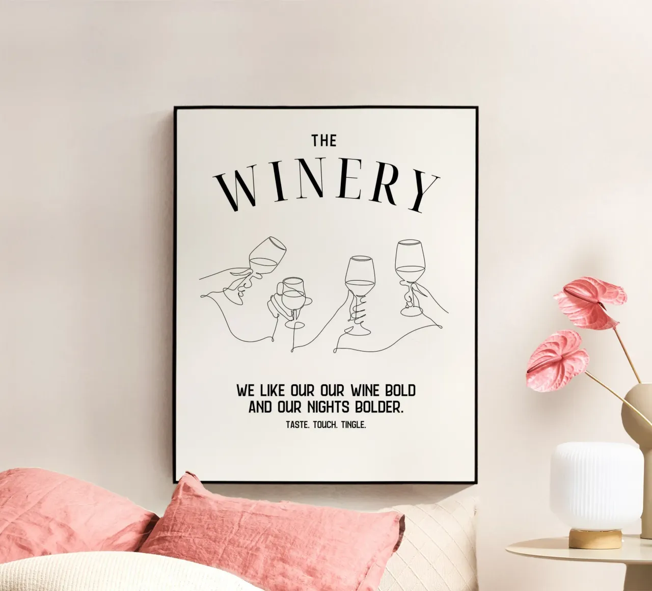 BOLD NIGHTS plexiglass da THE WINE CLUB