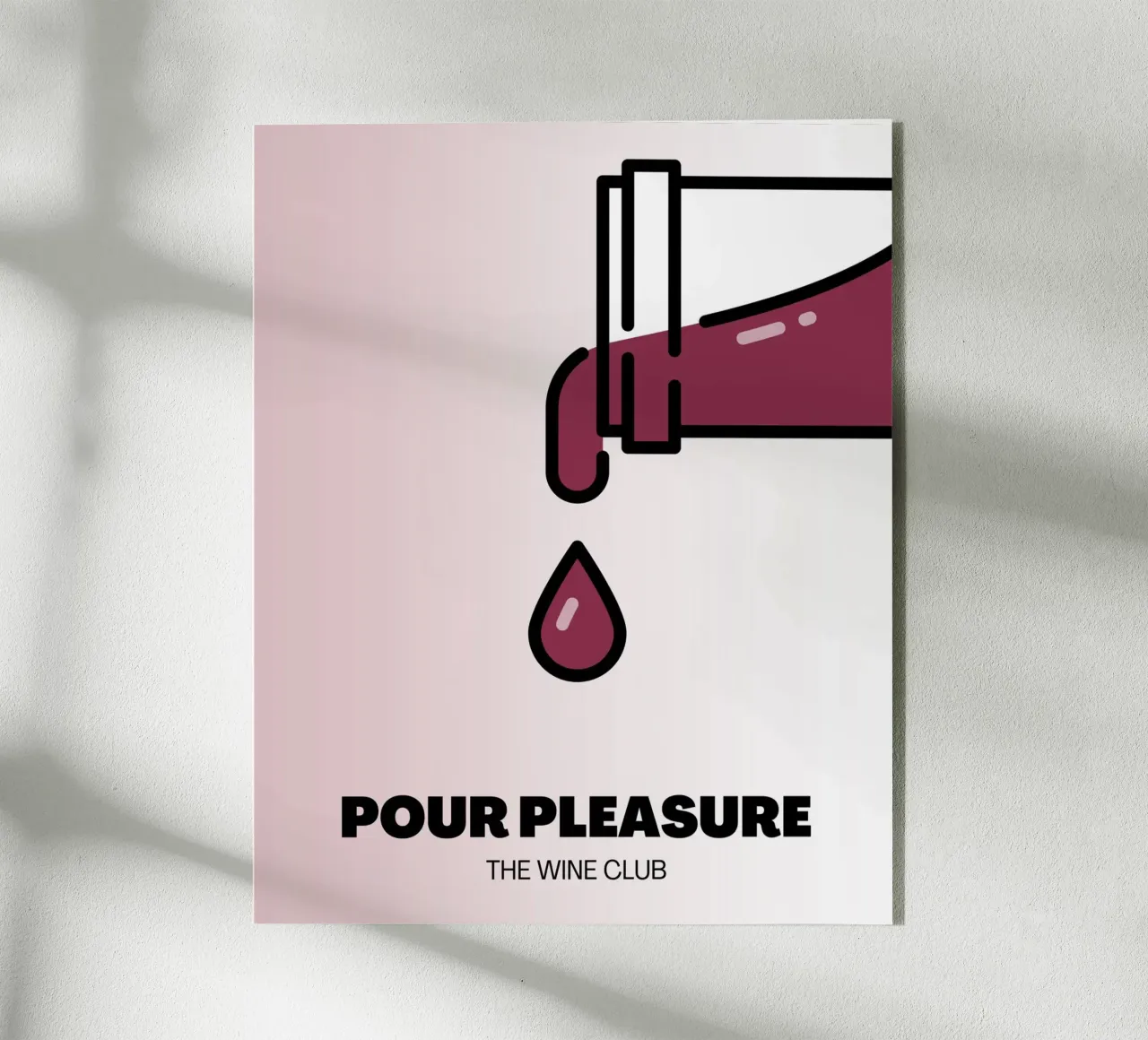 POUR PLEASURE plexiglass da THE WINE CLUB