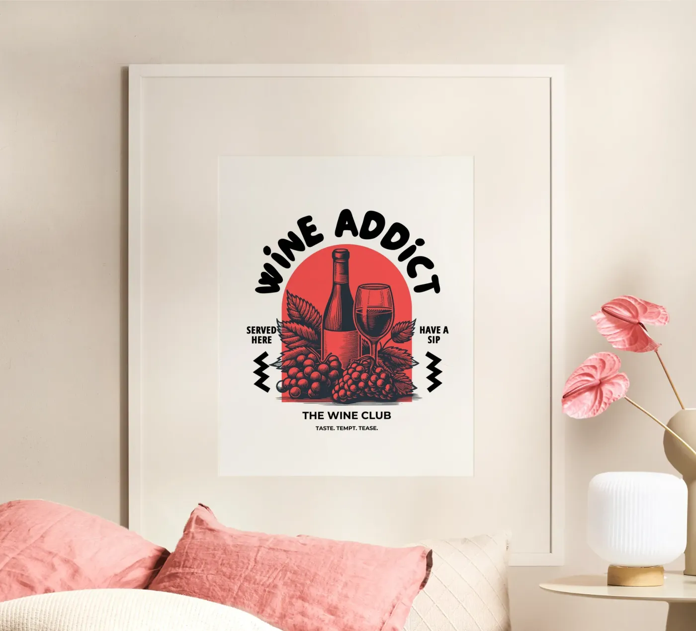 WINE ADDICT poster da THE WINE CLUB