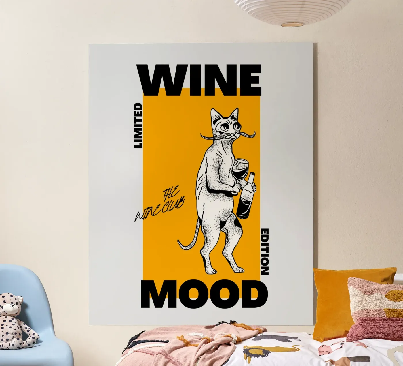 WINE MOOD acryl van THE WINE CLUB