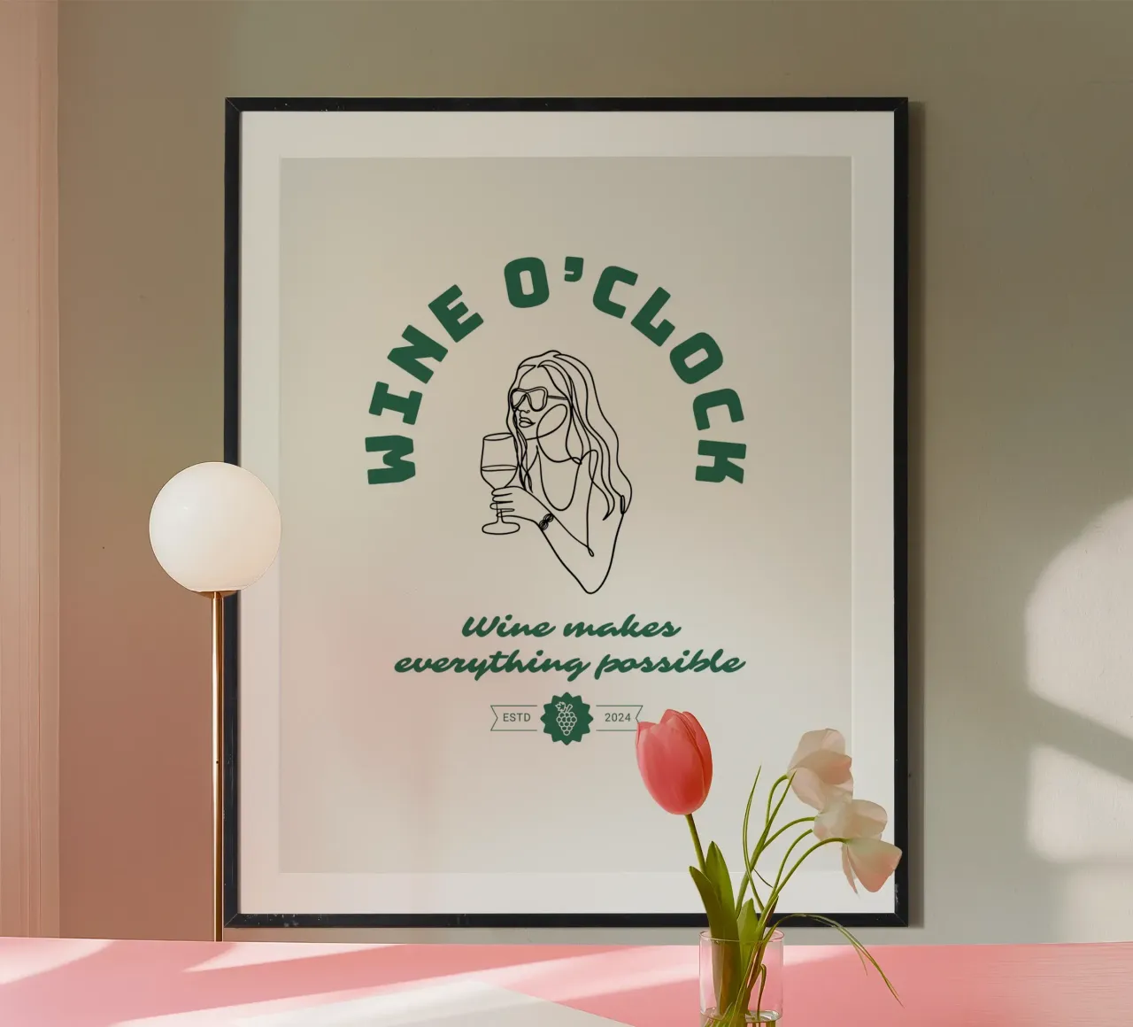 WINE O‘CLOCK poster da THE WINE CLUB