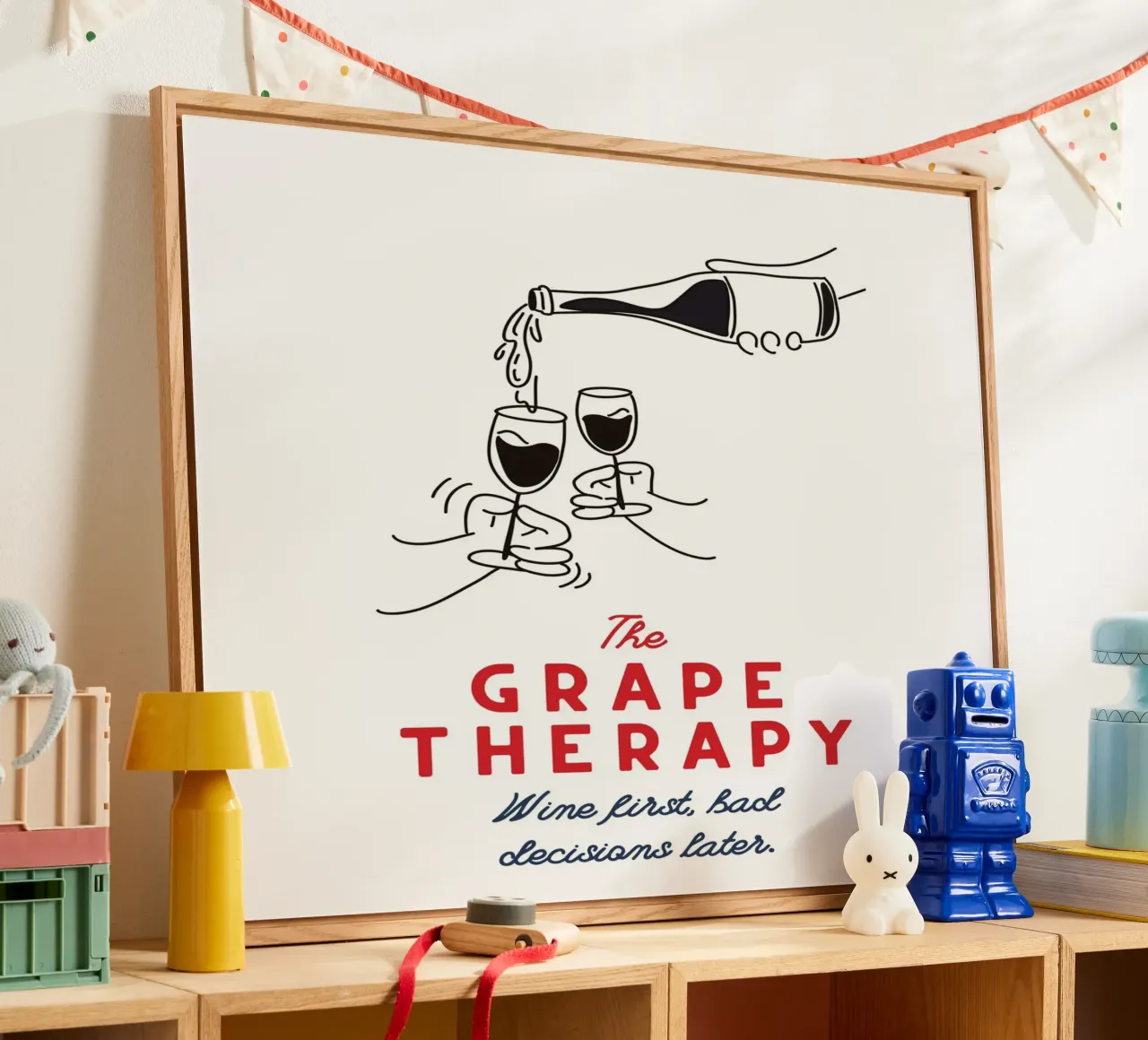 THE GRAPE THERAPY plexiglass da THE WINE CLUB