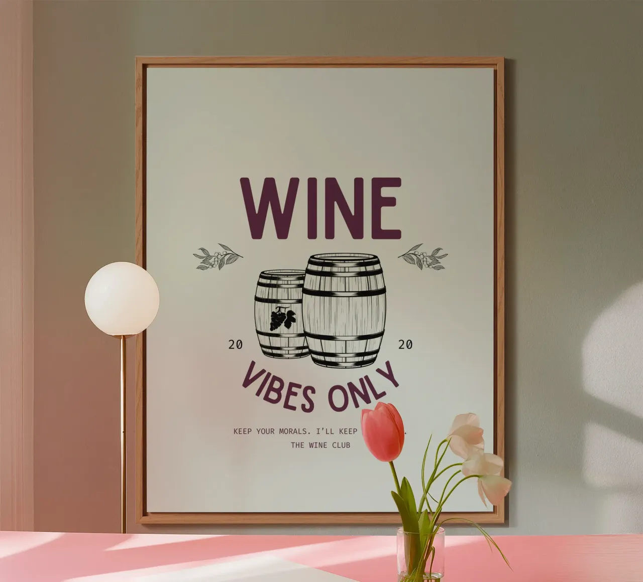 WINE VIBES ONLY alluminio dibond da THE WINE CLUB