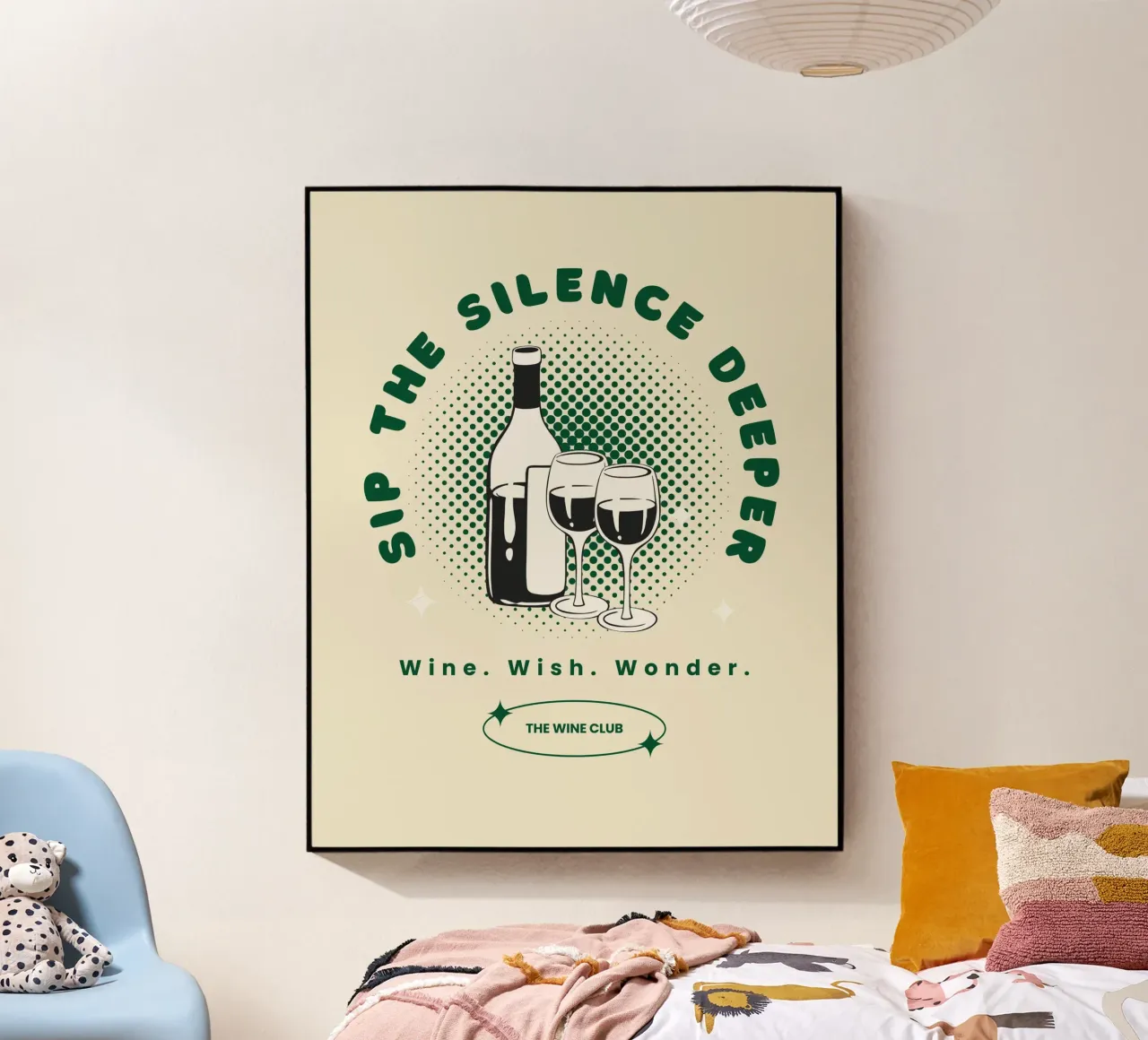 SIP THE SILENCE DEEPER plexiglass da THE WINE CLUB