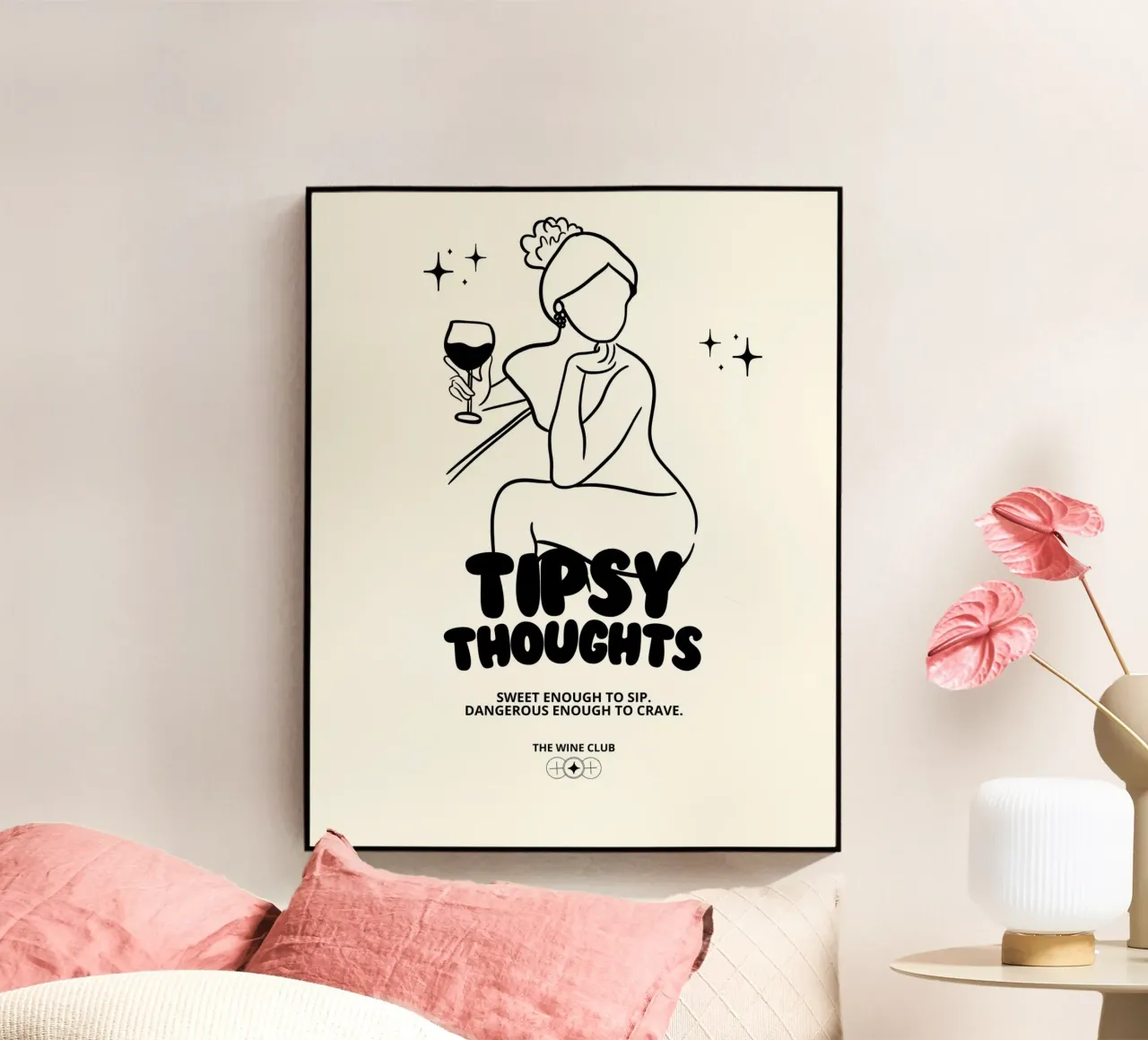 SWEET ENOUGH TO SIP plexiglass da THE WINE CLUB