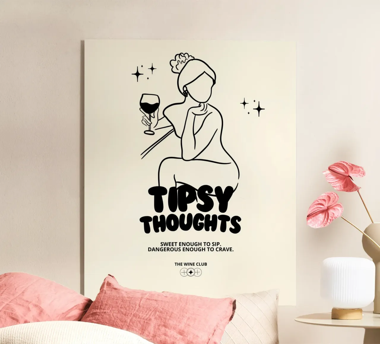 SWEET ENOUGH TO SIP plexiglass da THE WINE CLUB