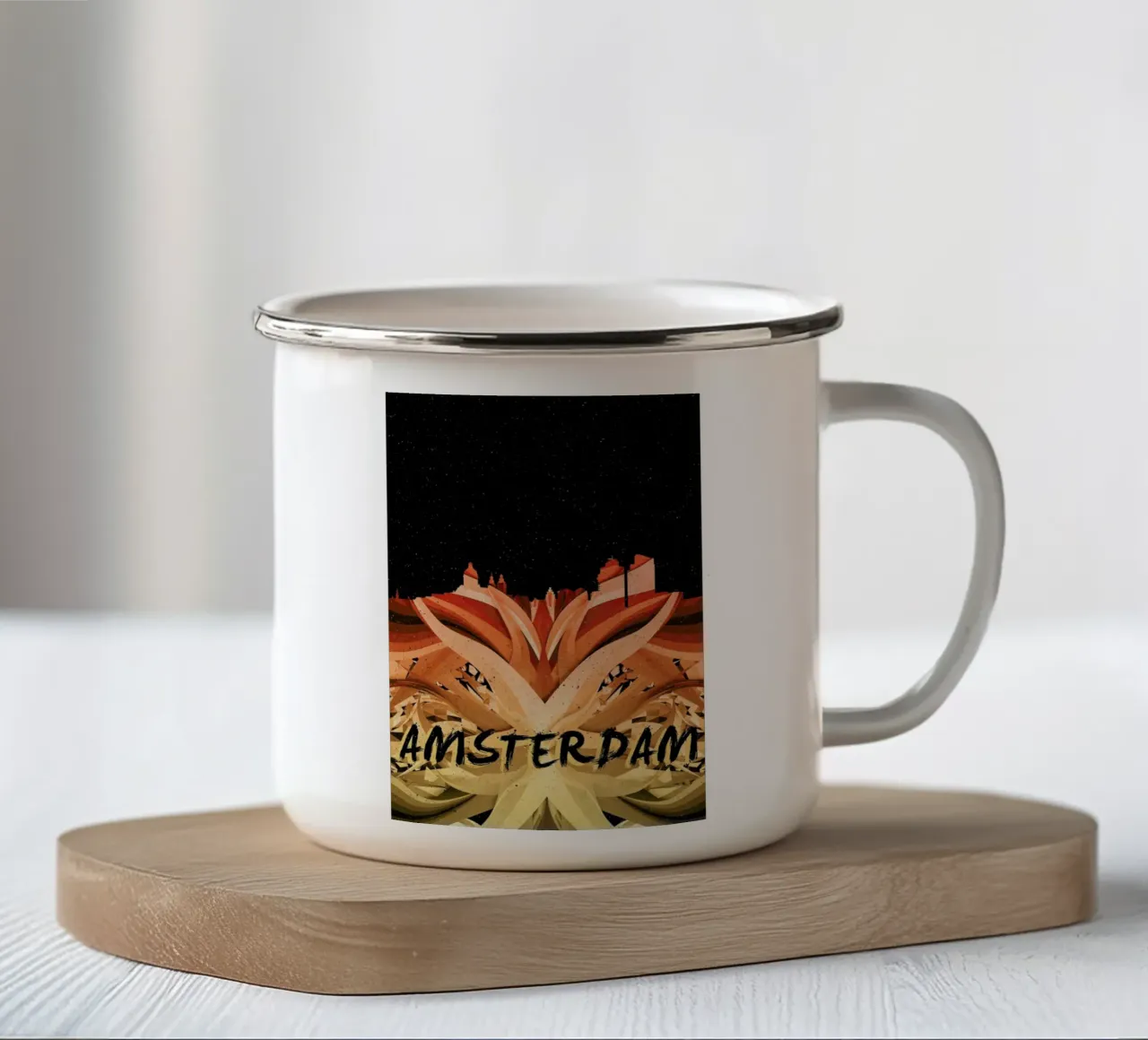 Amsterdam tazza in smalto da Danny Ivan