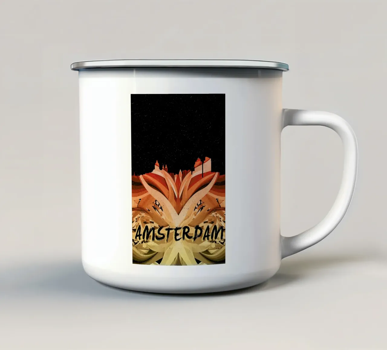 Amsterdam tazza in smalto da Danny Ivan