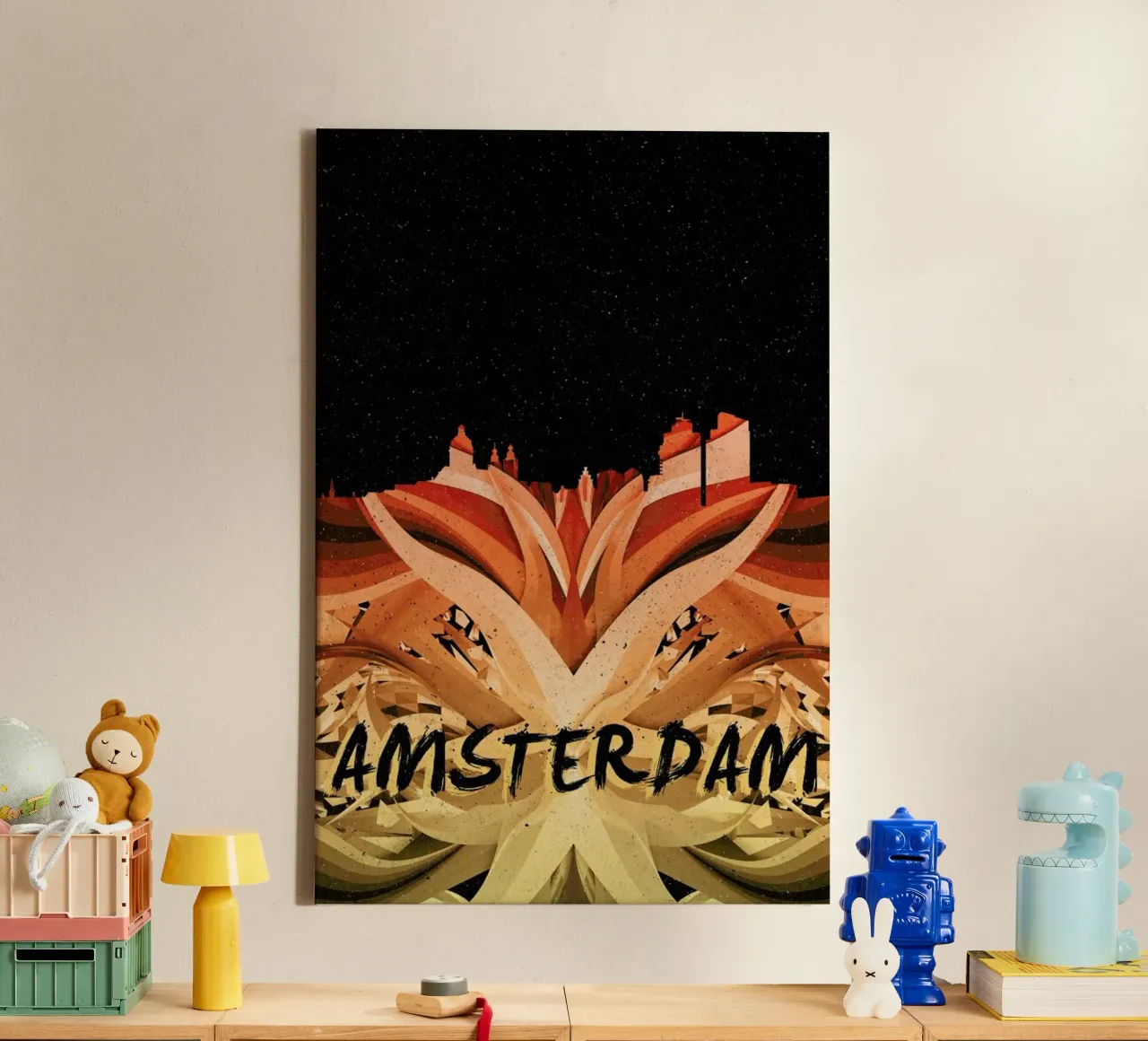 Amsterdam tela con Cornice a cassetta da Danny Ivan