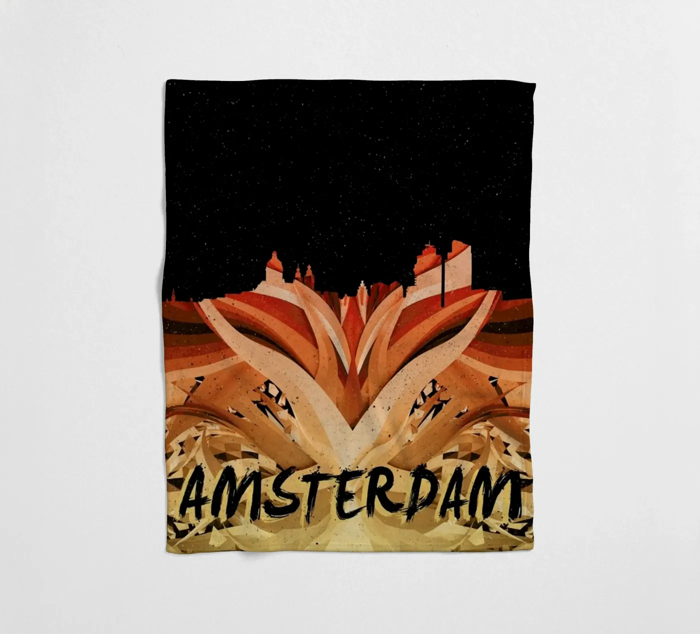 Amsterdam Fleecedecke von Danny Ivan