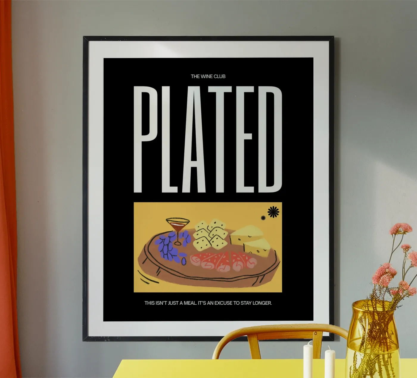 PLATED Poster von THE WINE CLUB