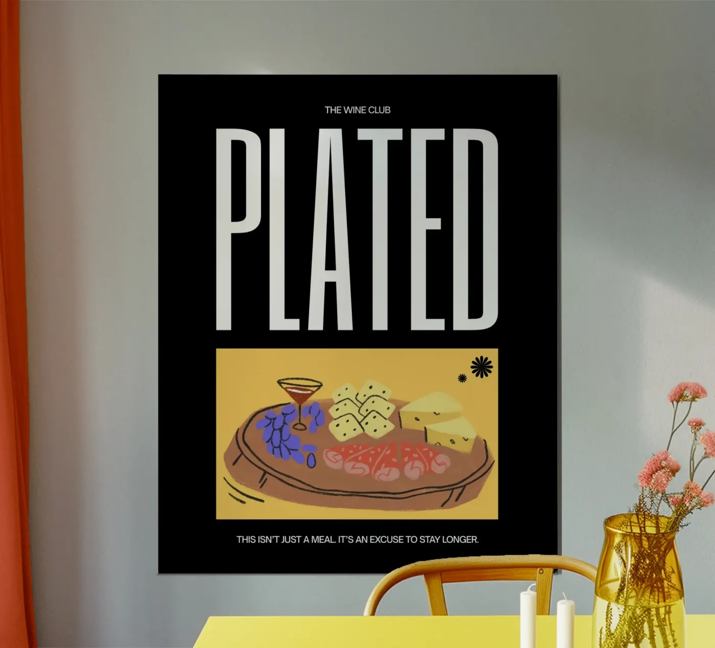 PLATED Poster von THE WINE CLUB